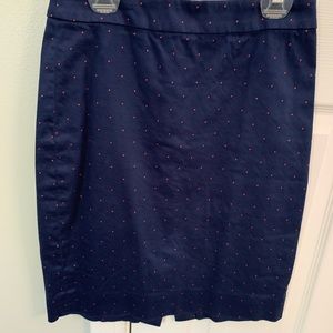 Navy Jcrew Pencil Skirt
